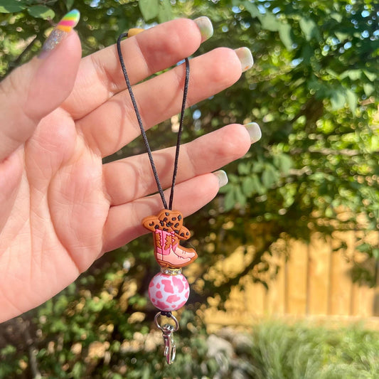 Pink Cowgirl Freshie Charm