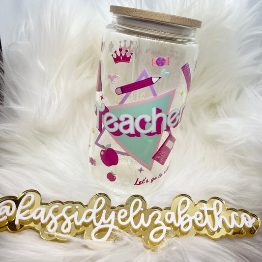 Retro Teacher Libbey Glass