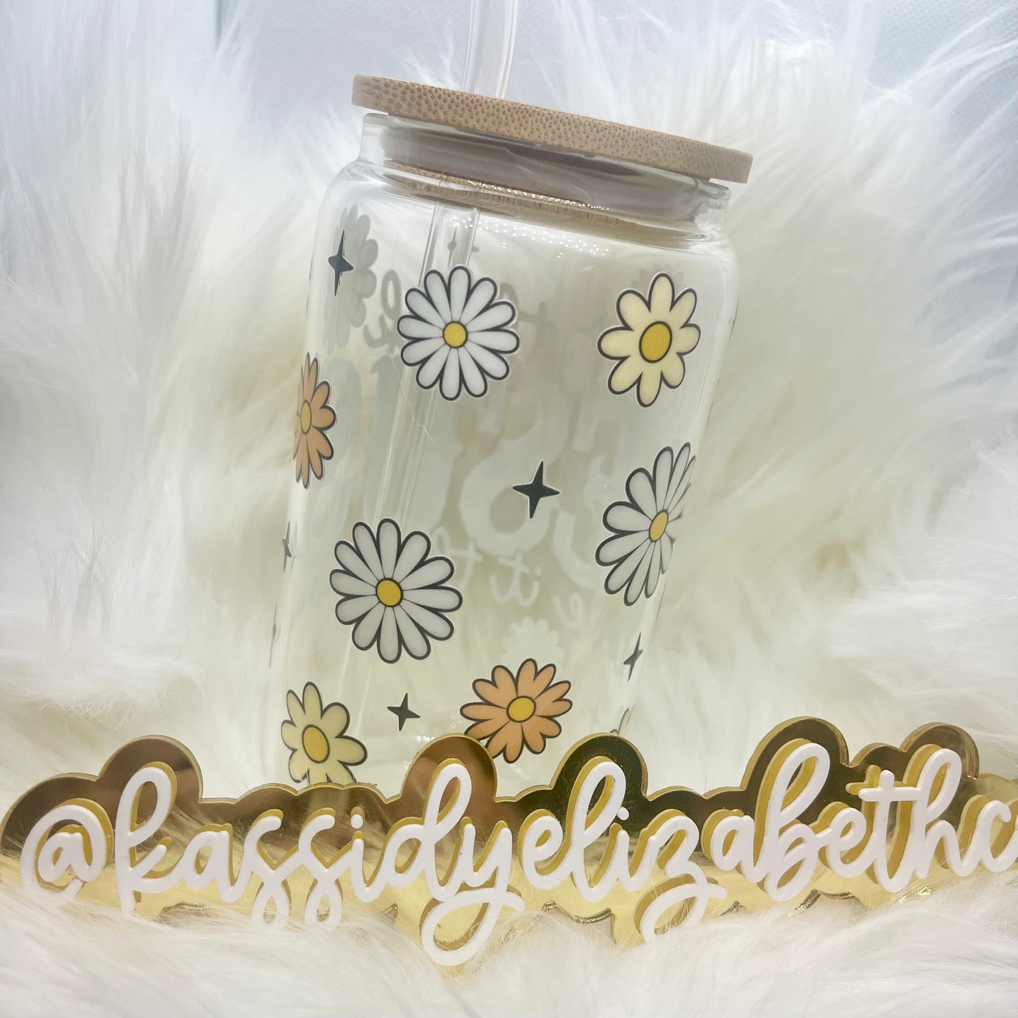 Jesus Done It Libbey Glass