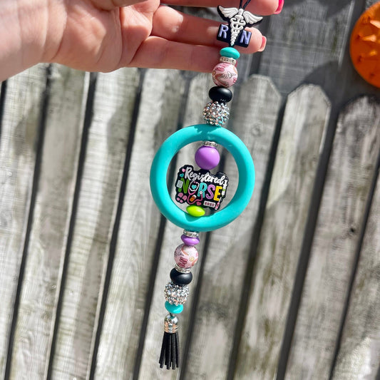 Registered Nurse Beaded Car Charm