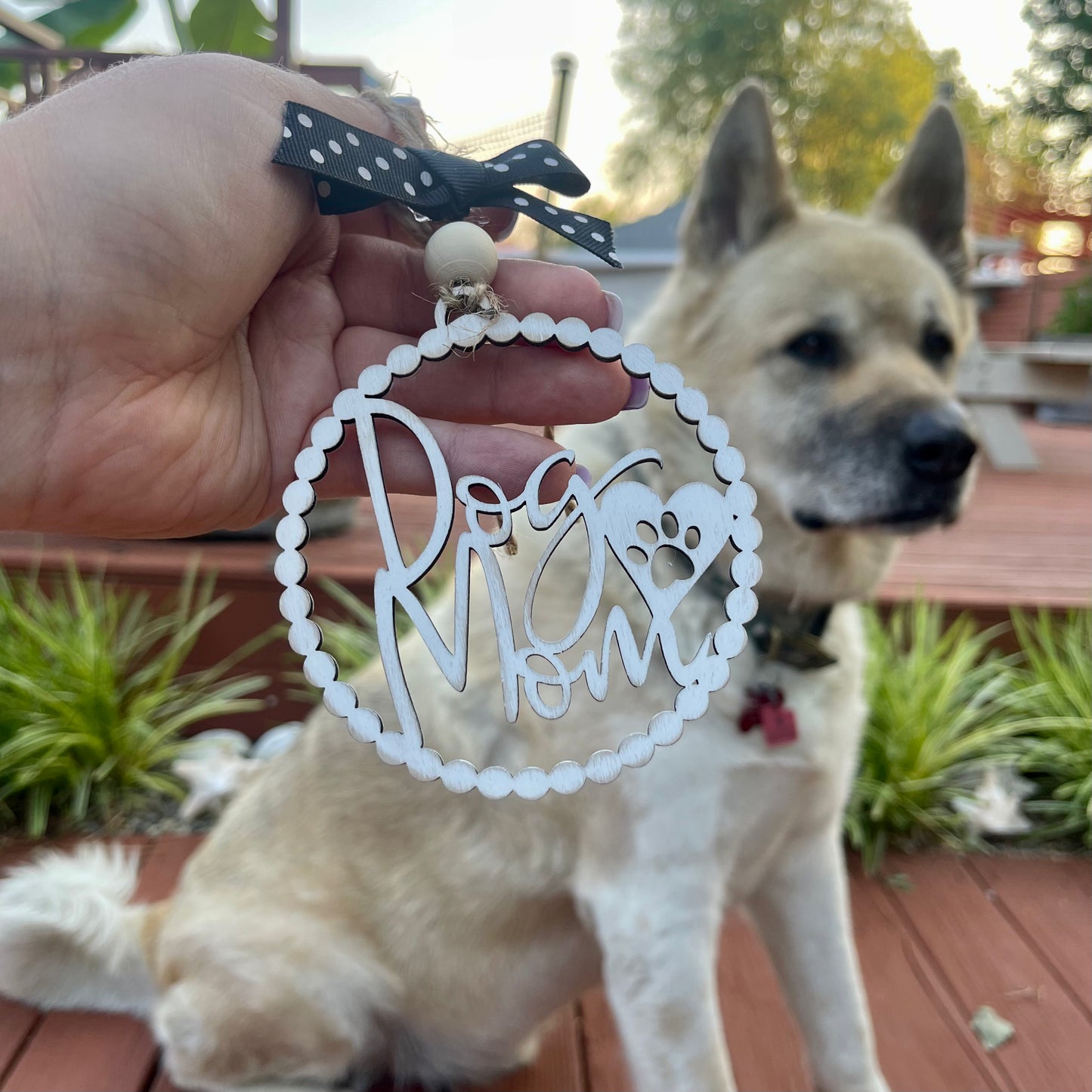 Dog Mom Car Charm