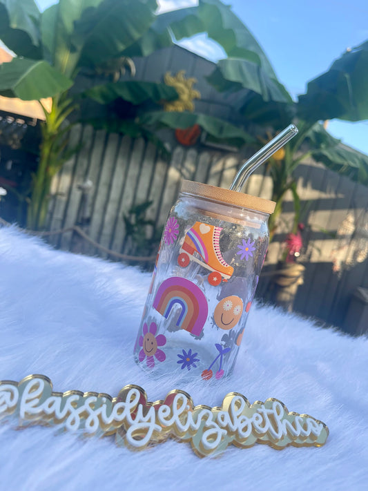 Skater Girl Libbey Glass