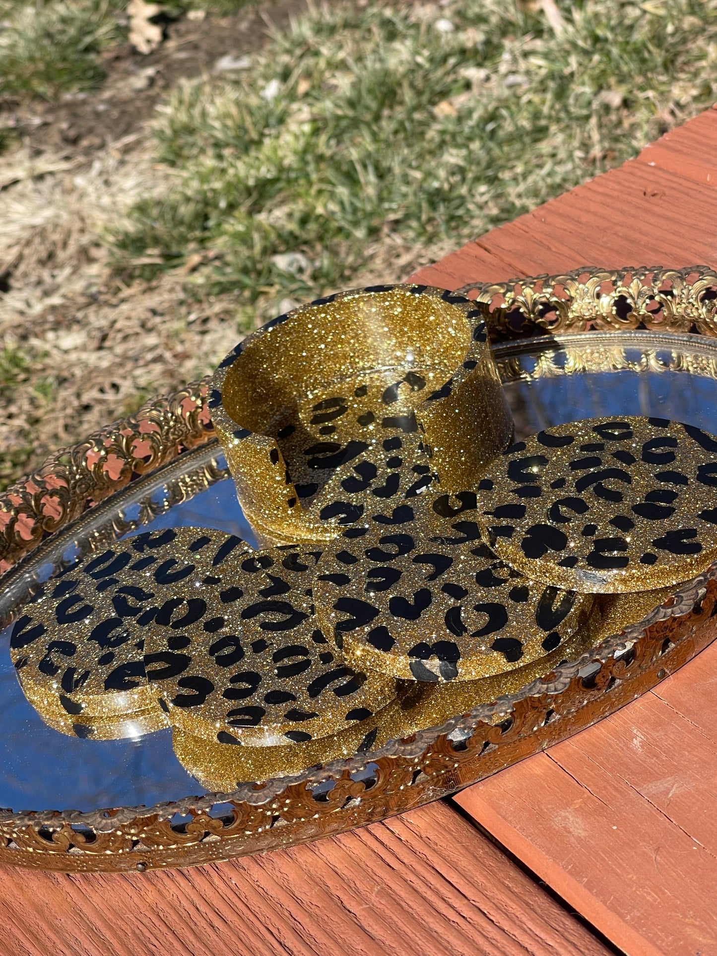 Cheetah Print Kustom Koasters