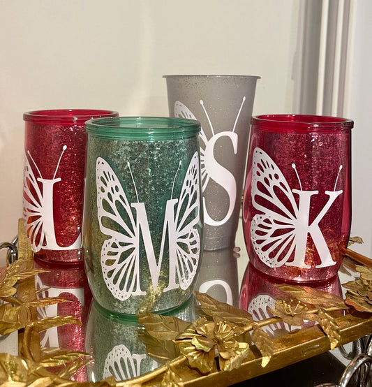 Butterfly Wine Tumbler