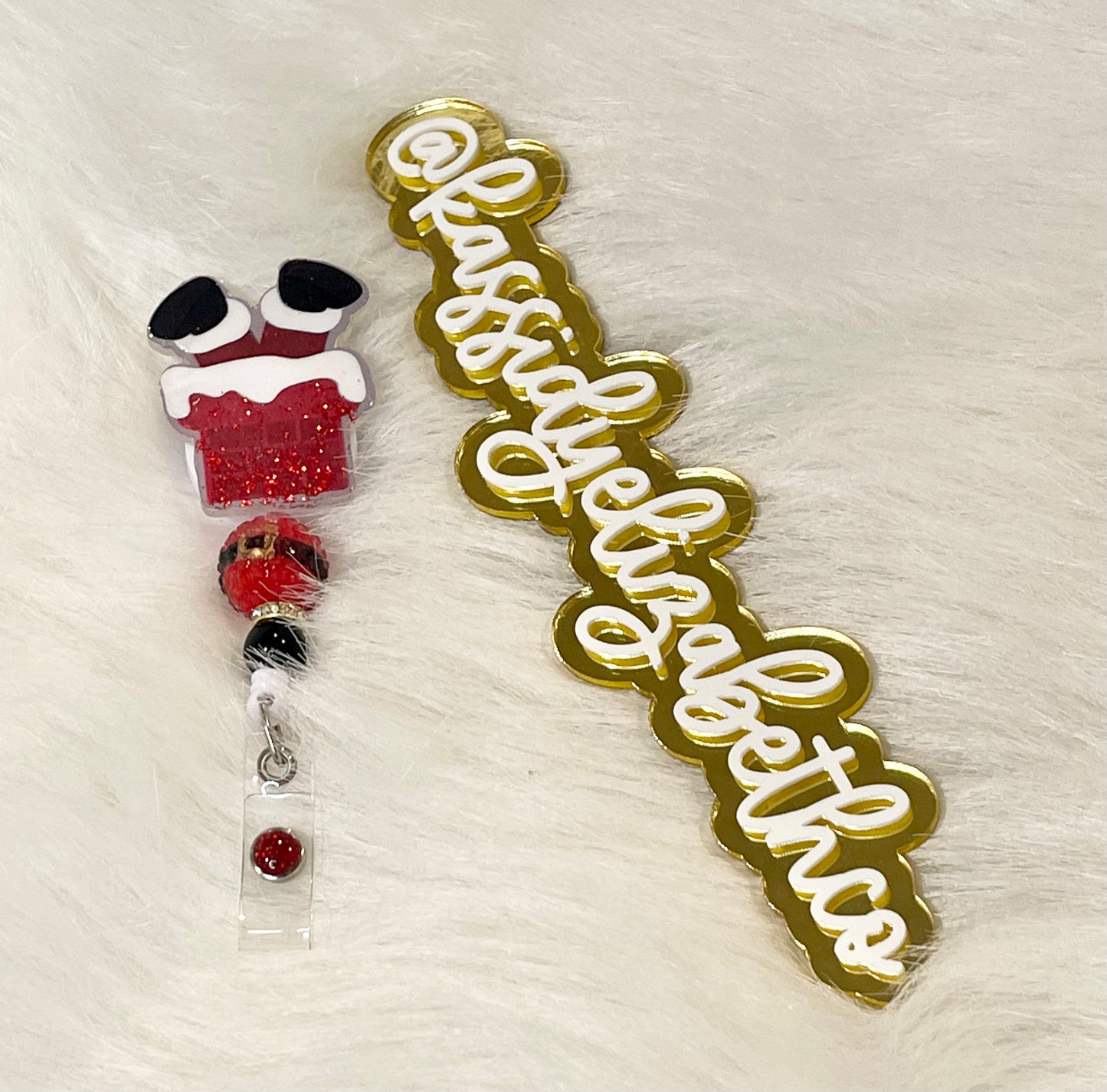 Chimney Santa Badge Reel