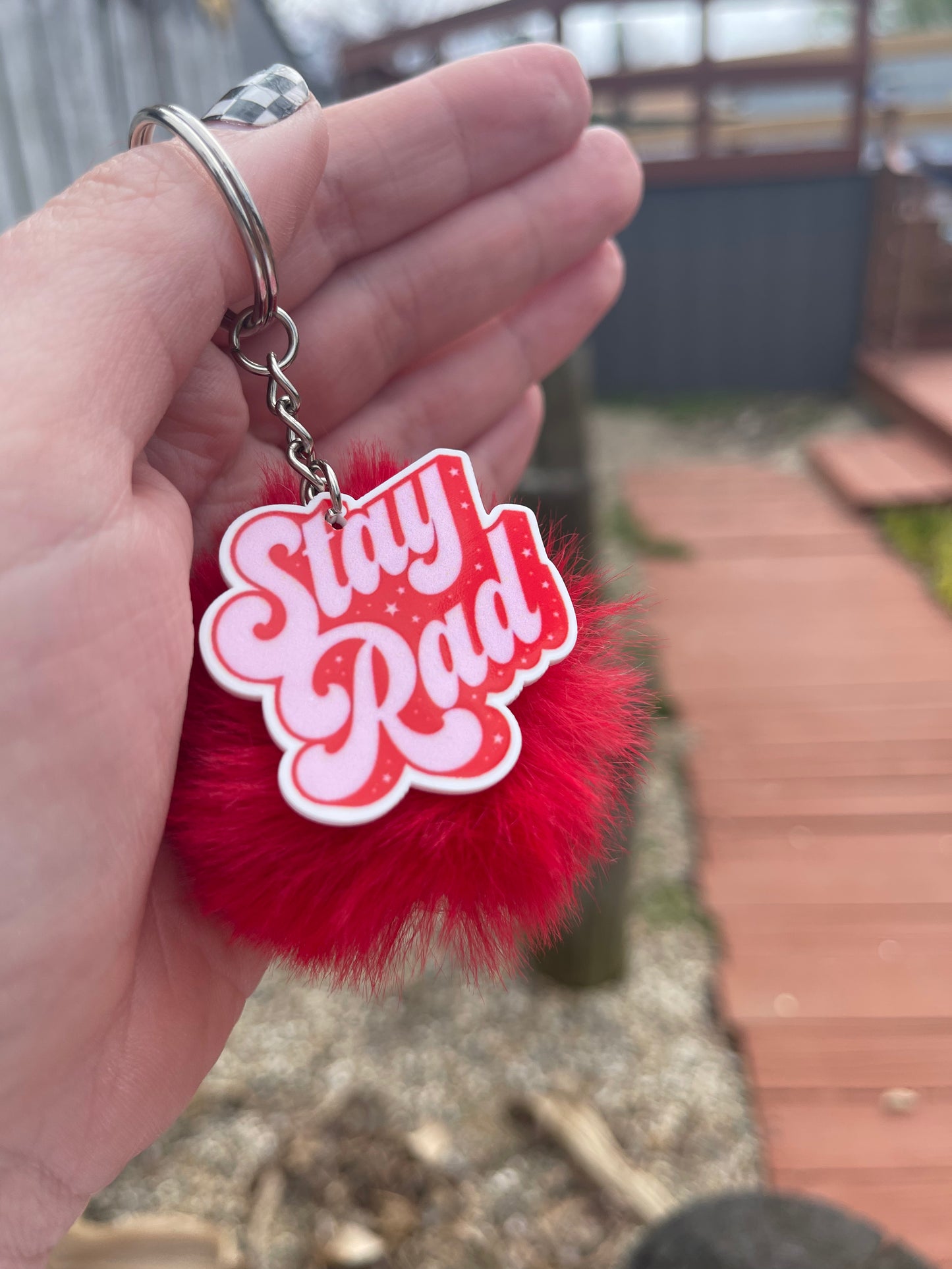 Stay Rad Key Ring