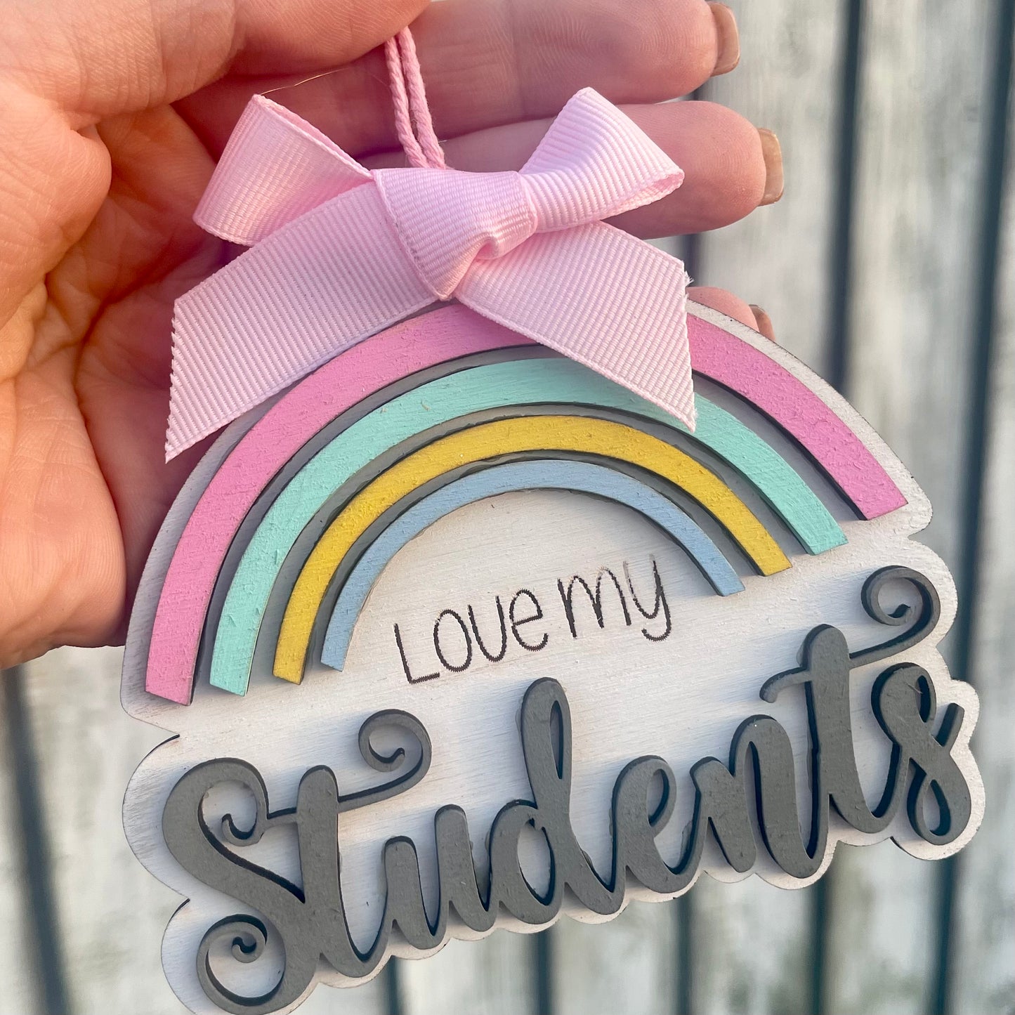 Love my Students Car Charm