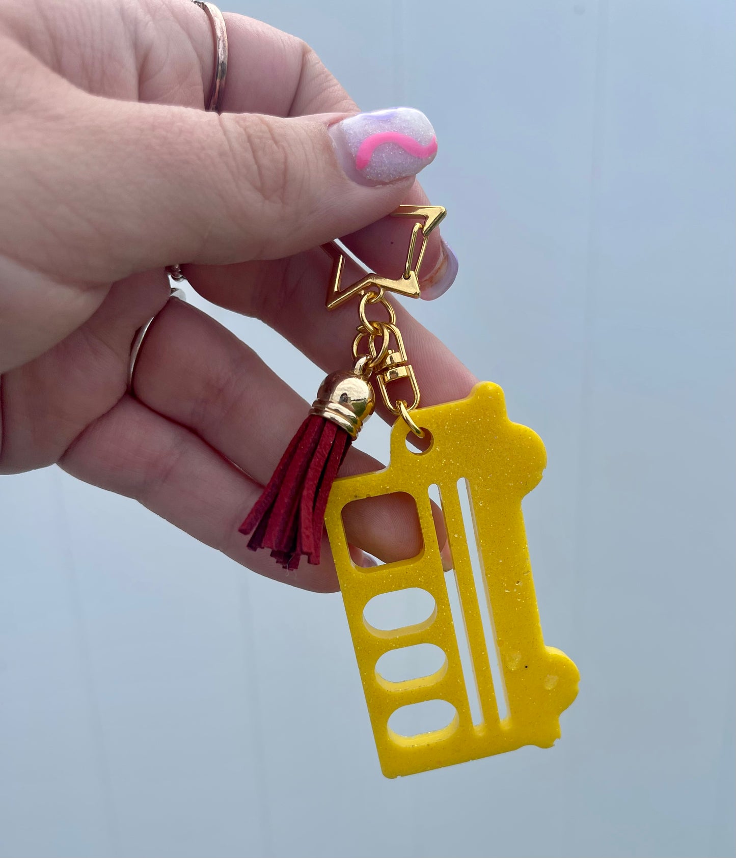 School Bus Key Ring