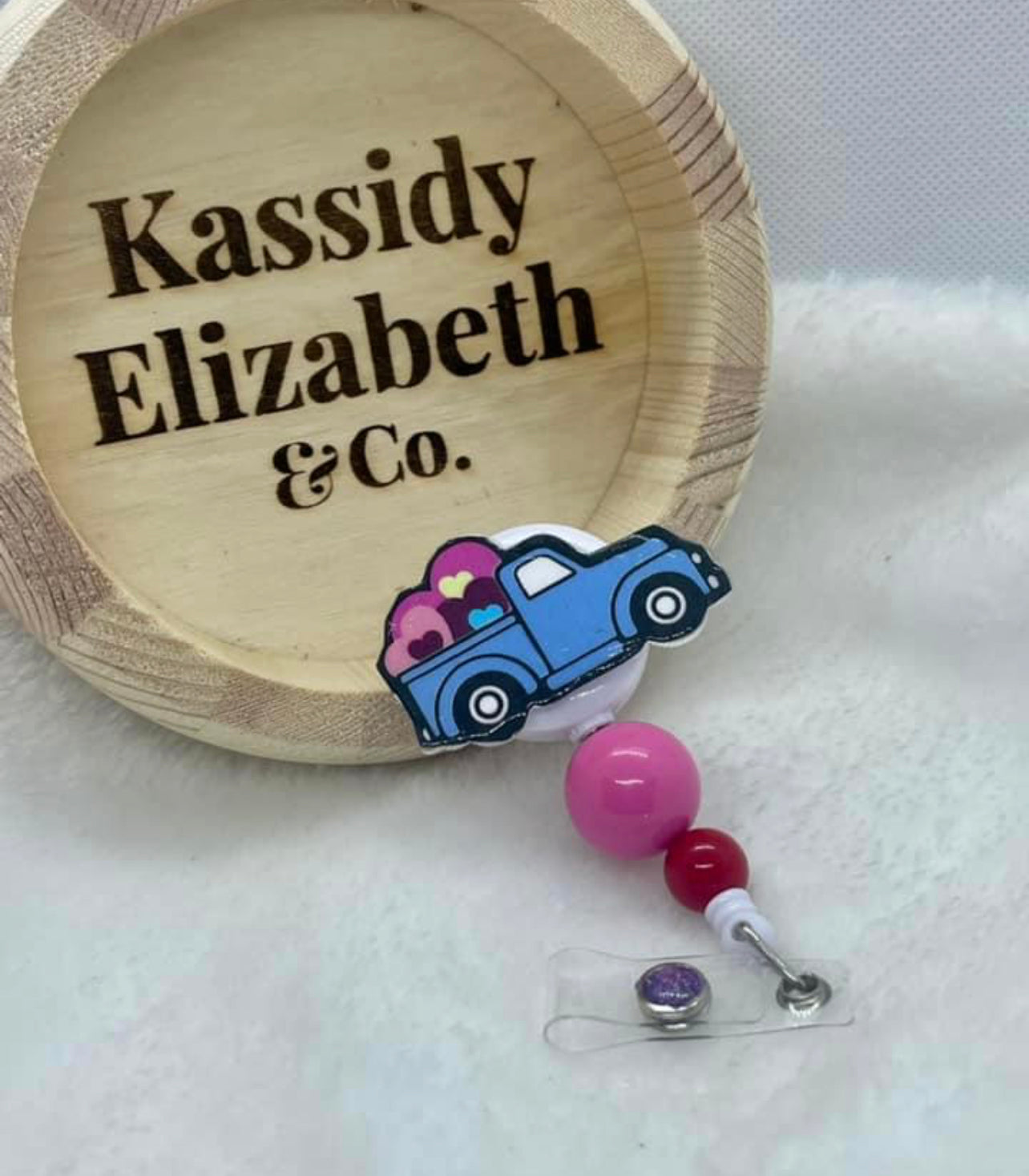 Heart like a Truck Badge Reel