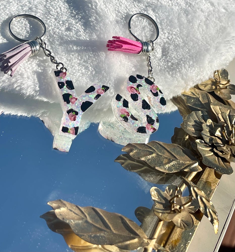 The Lainey Print Key Ring
