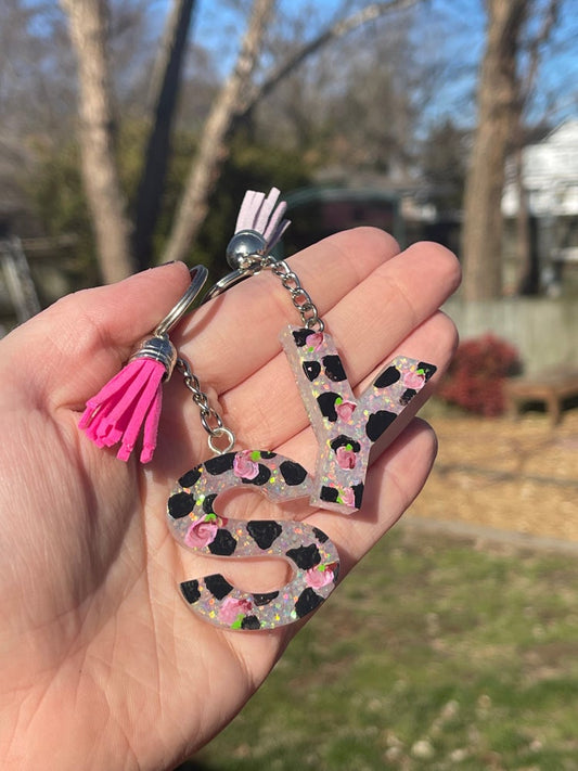 The Lainey Print Key Ring