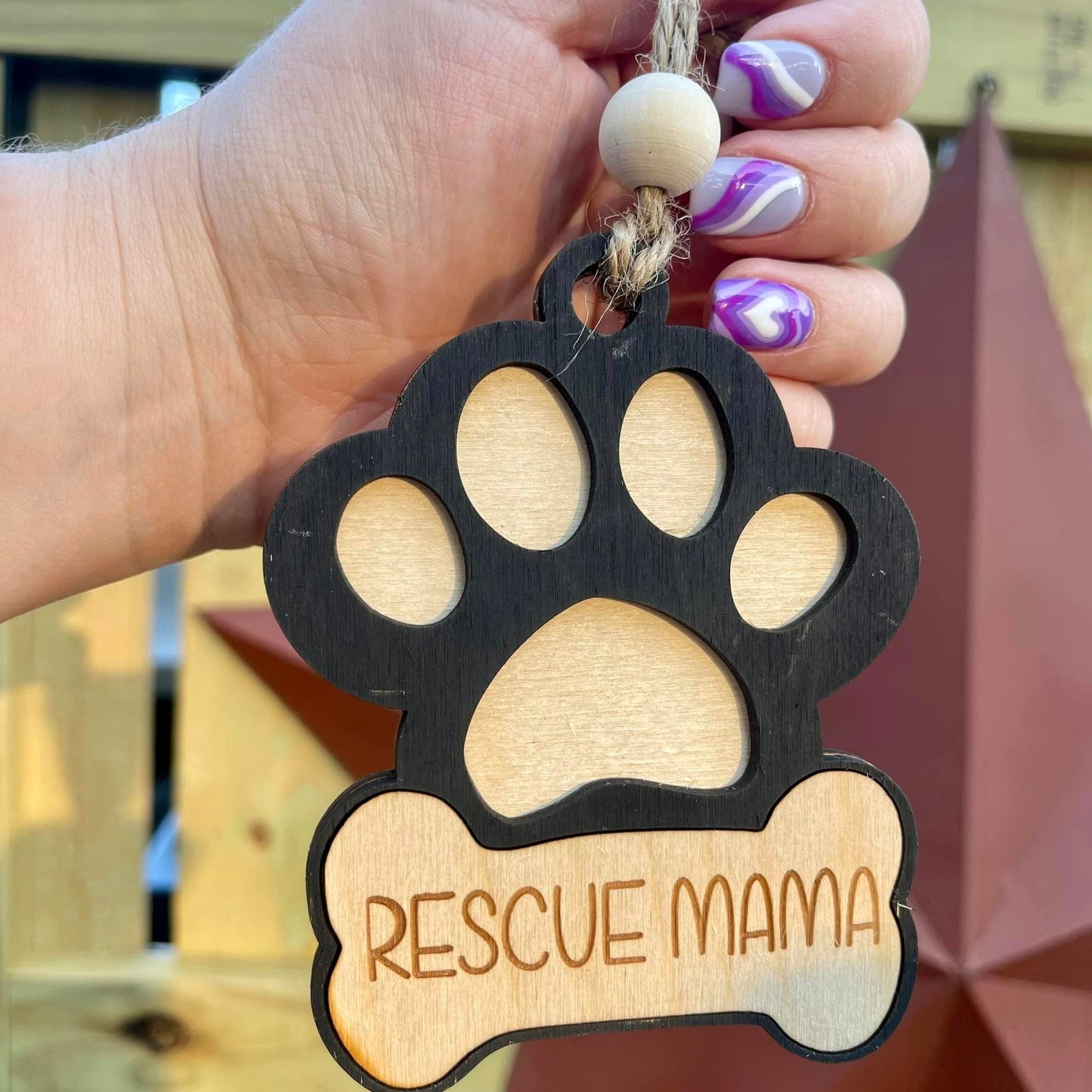 Rescue Mama Car Charm