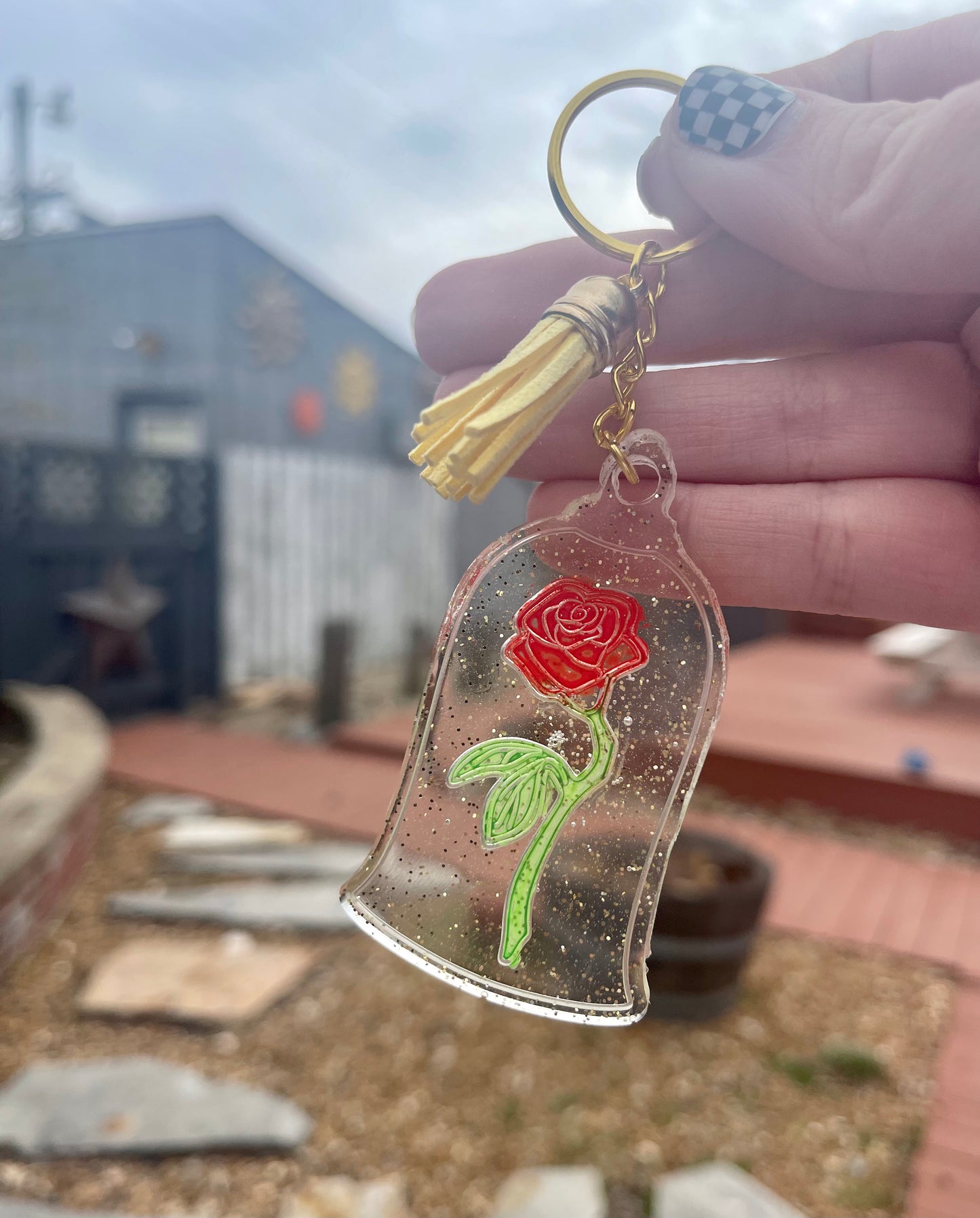 Tale as Old as Time Key Ring