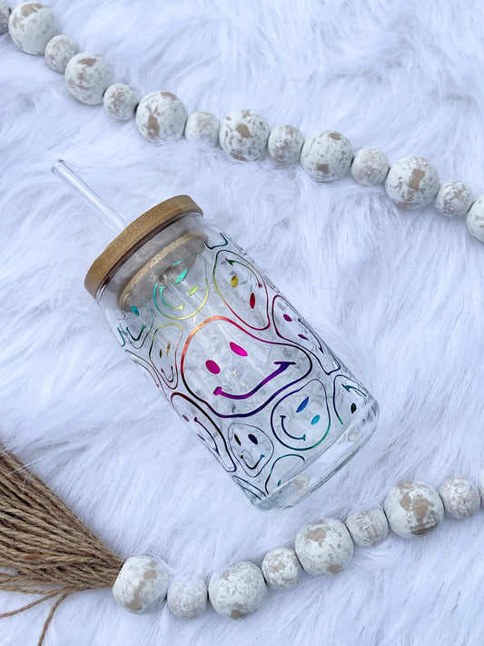 Hippie Smiles Libbey Glass