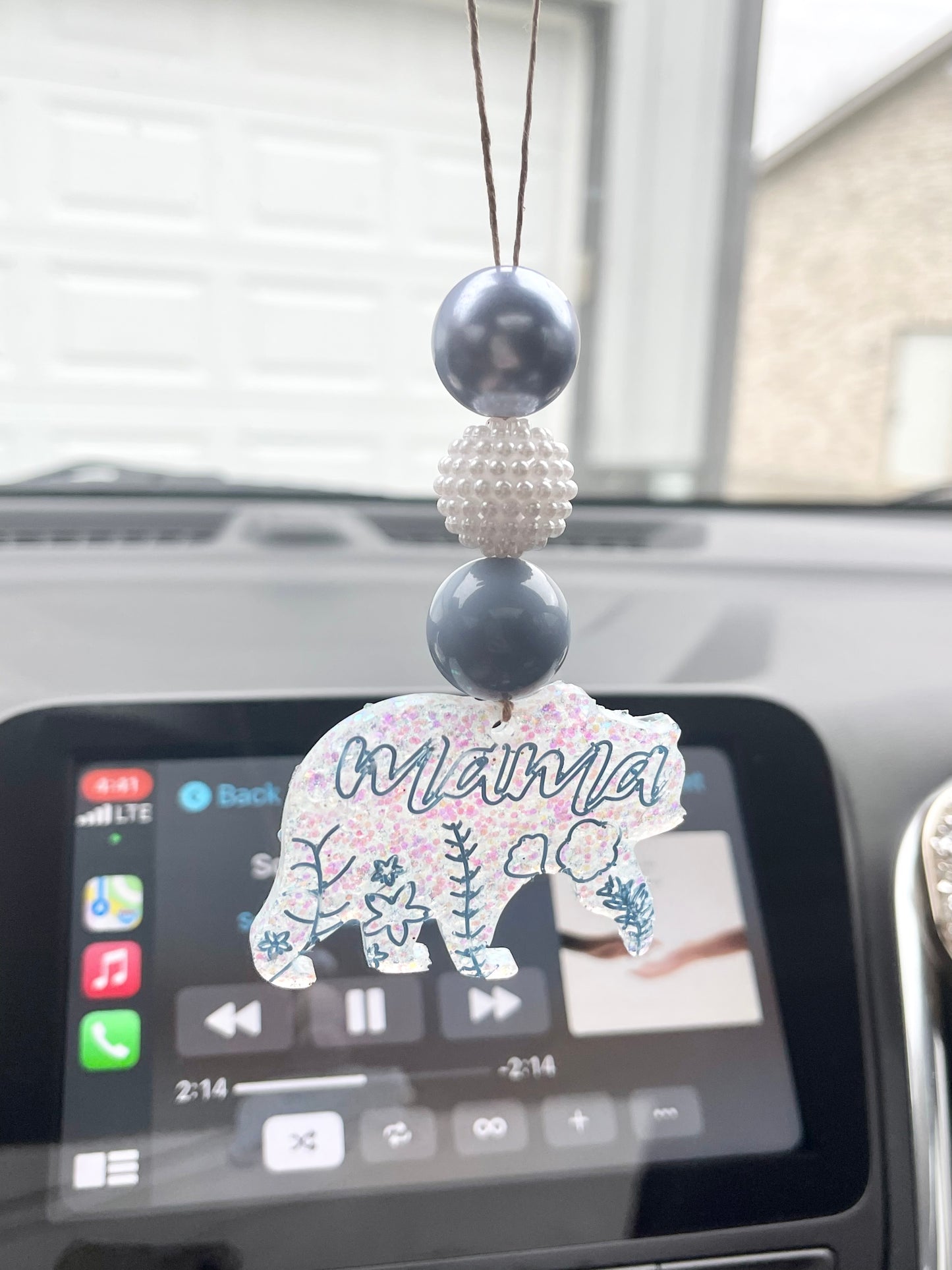 Blue Mama Car Charm