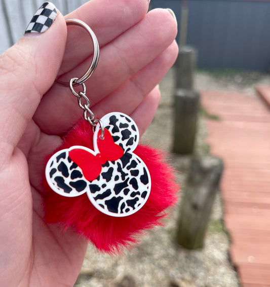 Ruby Mouse Key Ring