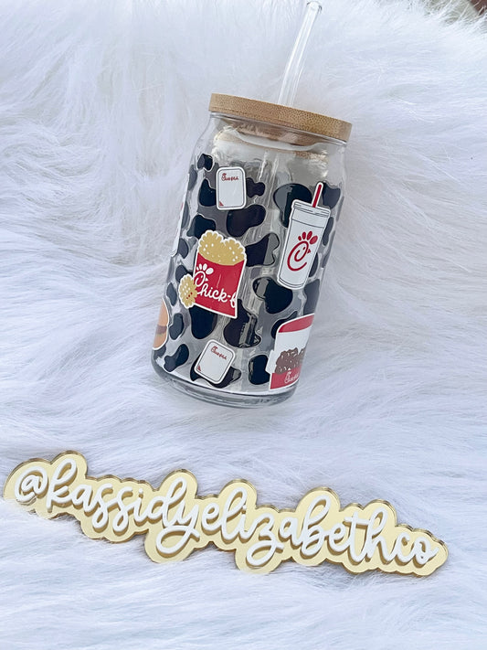 Chicken Lover Libbey Glass